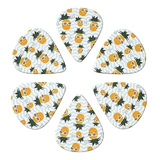 Lot de 6 médiators mignons ananas pour guitare acoustique, guitare électrique, basse, ukulélé – fins, moyens et épais. - Les Beatles, Paul McCartney, John Lennon, RIngo Starr, George Harrison Lot de 6 médiators mignons ananas pour guitare acoustique, guitare électrique, basse, ukulélé - fins, moyens et épais. – Image 4