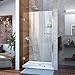 DreamLine Unidoor 39-40 in. W x 72 in. H Frameless Hinged Shower Door with Shelves in Chrome, SHDR-20397210S-01