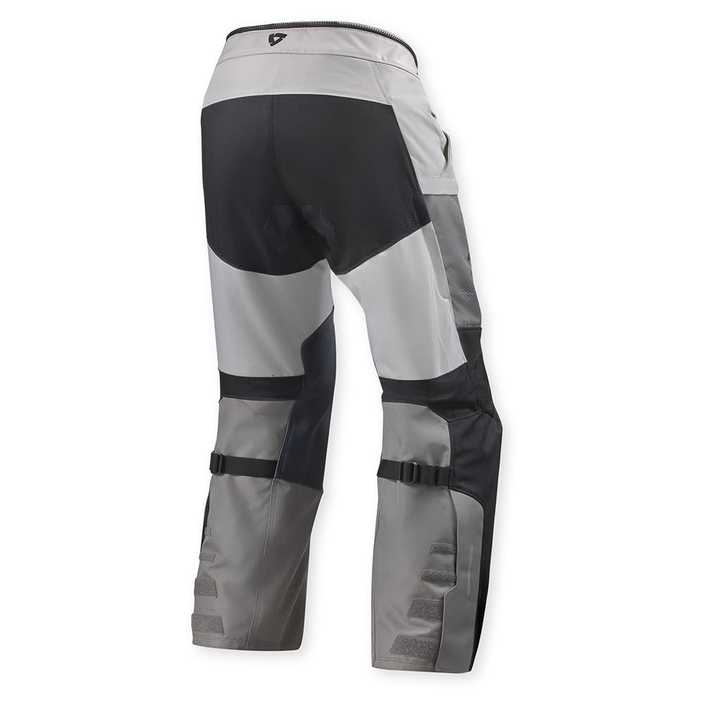 Revit Sand 5 H2O wodoodporne motocyklowe spodnie tekstylne, srebrny/czarny, Long XL