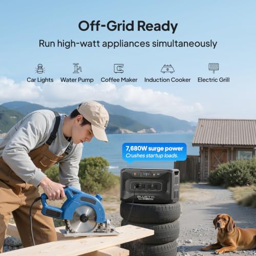 Image of BLUETTI Apex 300 Solar Generator & 500W Solar Panel Included 2764.8Wh LFP