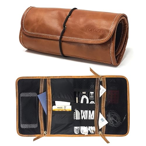 Rofzzi Leather Tech Pouch and Travel Organizer