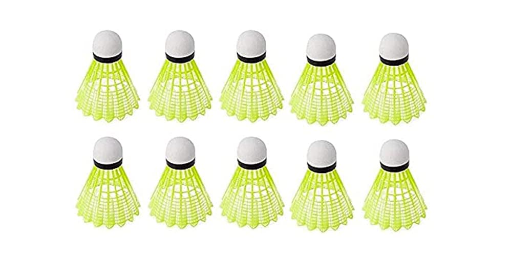 Benstar Badminton Super Shuttlecock Pack of 10 Nylon Shuttle Cock (Medium Fast,78) Nylon Shuttle - Green (Medium Fast, 78, Pack of 10) (1) (B0BDFNS5LJ) Amazon Price History, Amazon Price Tracker