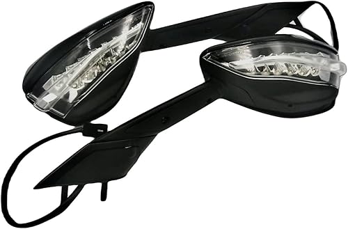 L+R Laterales para Aprilia RSV4 1000 Par espejo (ambos lados) Racing Factory 2015-2021 Señal de giro NEGRO GLOSS color