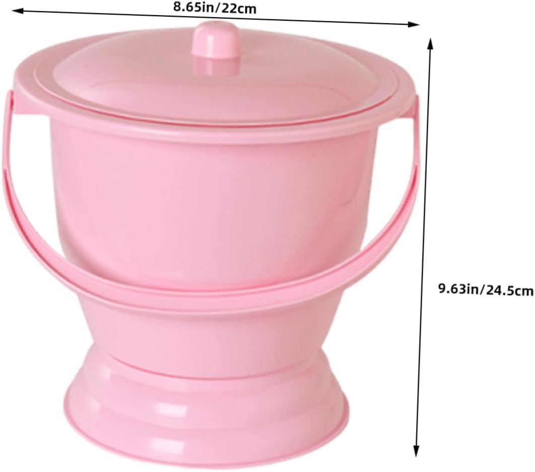 ULTECHNOVO Portable Boys and Girls Urinal Potty Training Travel Pee Cup for Toddlers Bedside Potty Handle Sturdy Plastic Chamber Pot