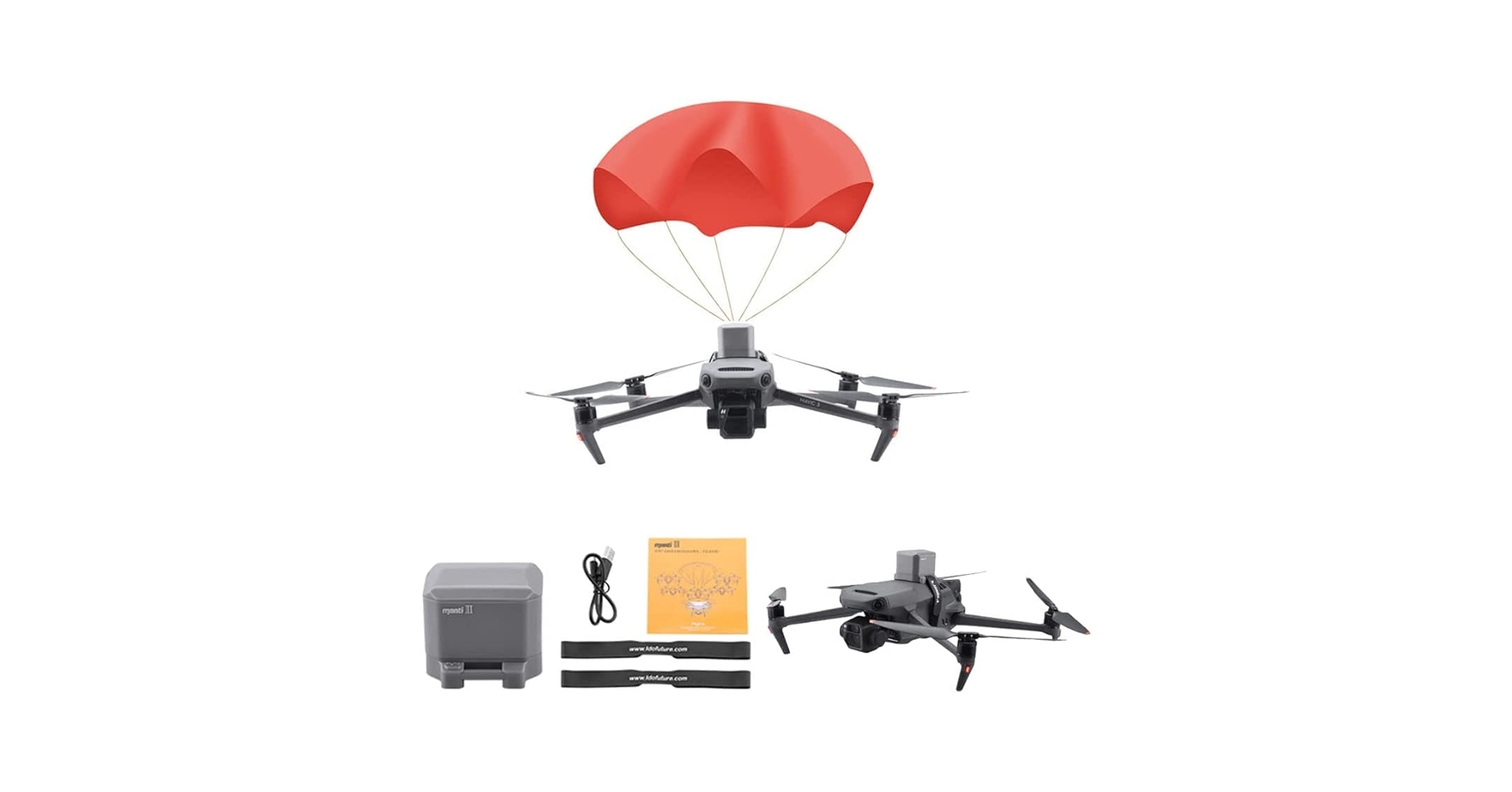 大特価！DJI Mavic 2シリーズ 対応 パラシュートシステム【火薬