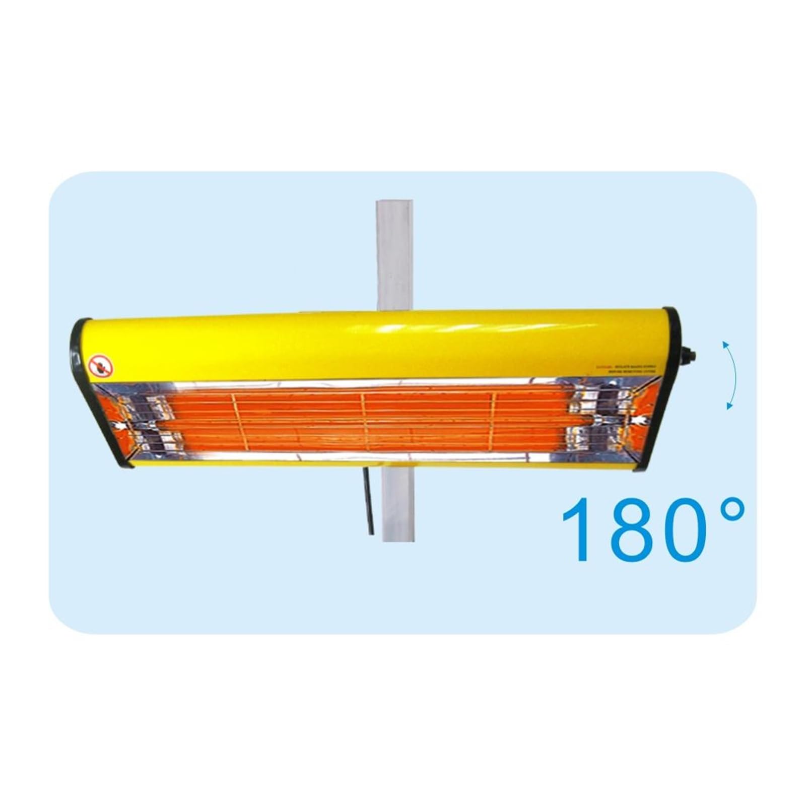 1050W Lampada For Polimerizzazione Della Vernice A Infrarossi Luce Di Riscaldamento Riscaldatore A A Onde Corte For Carrozzeria Auto Riparazione Cromata Portatile