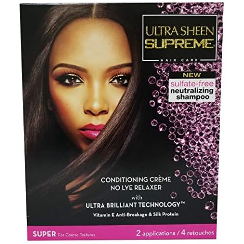 Ultra Sheen Supreme No-lye Relaxer Conditioning Creme Kit, Super, 1 Ea, 1count Cover