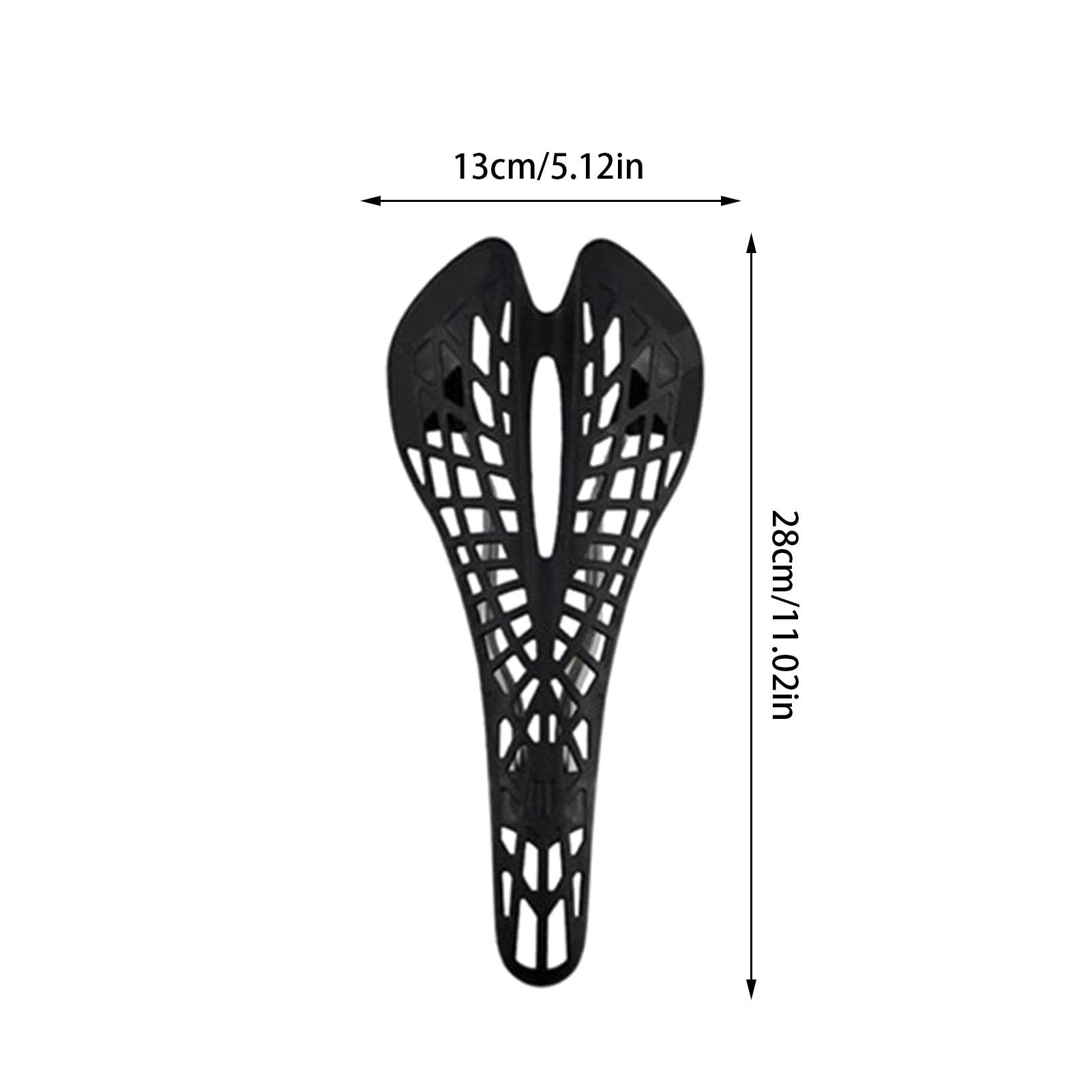 Sella per bicicletta – Cuscino per bicicletta con luce a forma di ragno traforato, per bicicletta, ammortizzante, per cyclette, bici da corsa, mountain bike