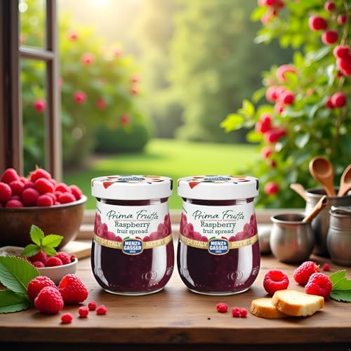 VALUBNDL: Menz & Gasser Raspberry Fruit Spread (2-Pack) – 450ml Total (Two 225ml Jars) – Authentic Italian Jam – High Fruit Content – VALUBNDL Signature Bundle — view 6