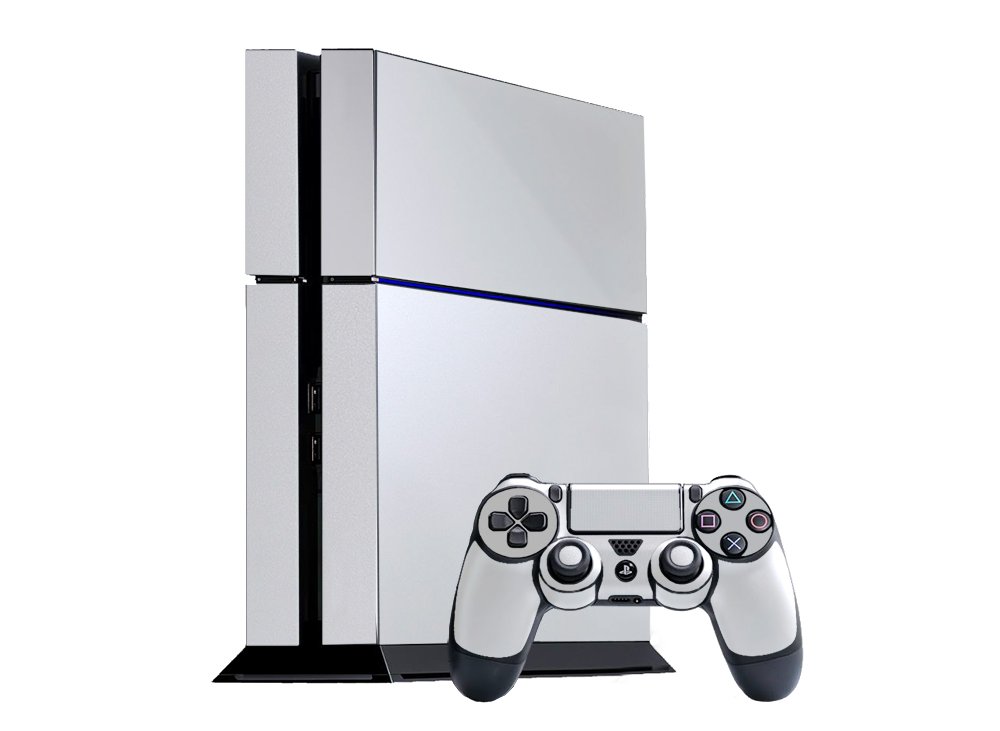 Winter White - Vinyl Decal Mod Skin Kit by System Skins - Compatible with PlayStation 4 Console (PS4)