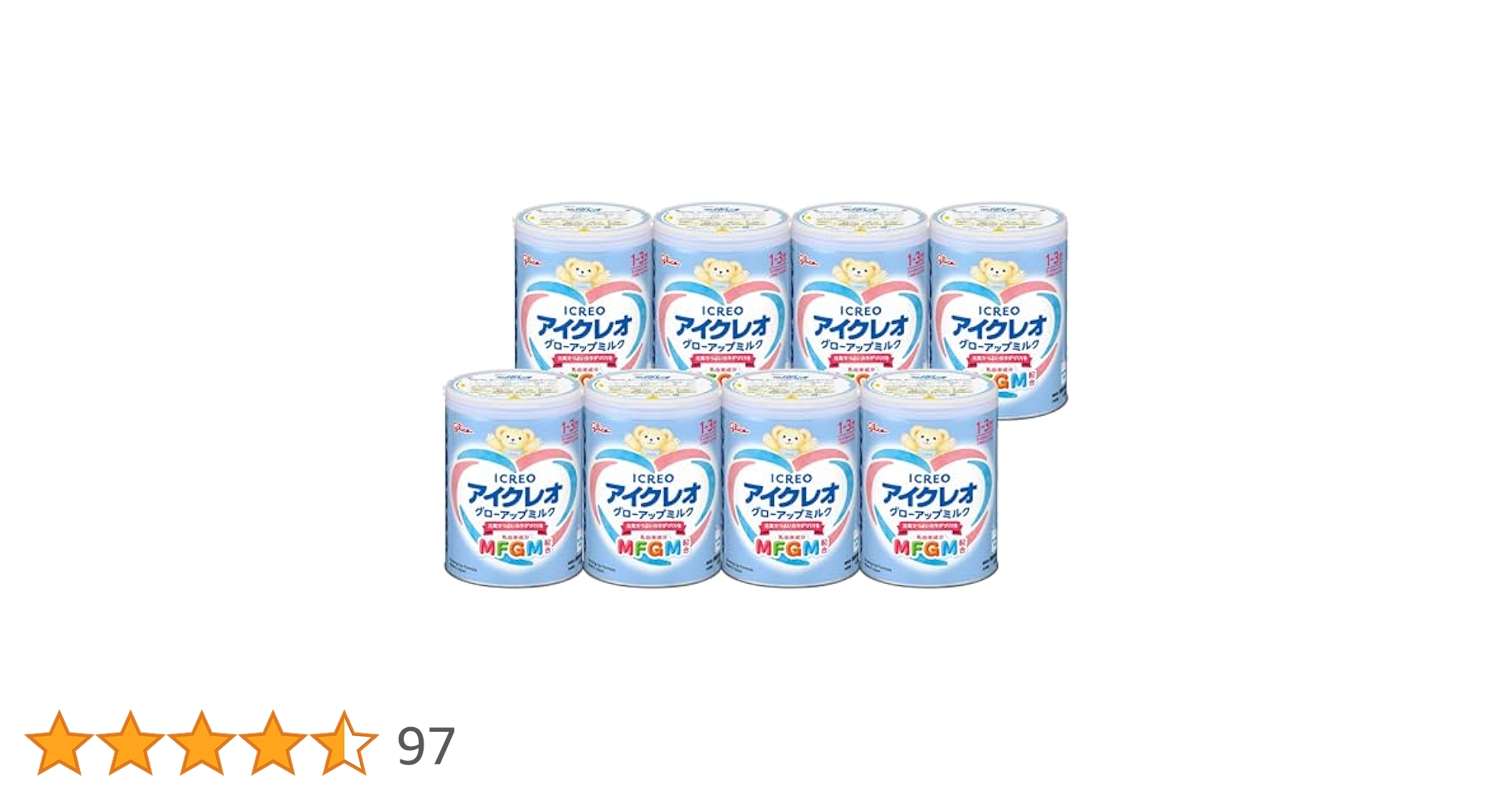 Amazon.co.jp: アイクレオ グローアップミルク 820g×8缶 江崎