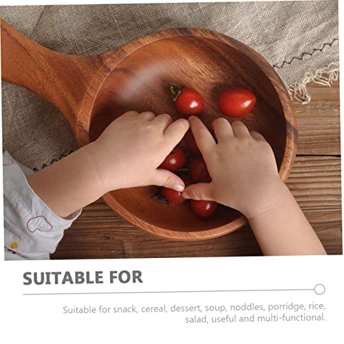 BESTOYARD tigela de macarrão instantâneo de madeira cumbuca sopa fruteira de madeira pequeno recipie