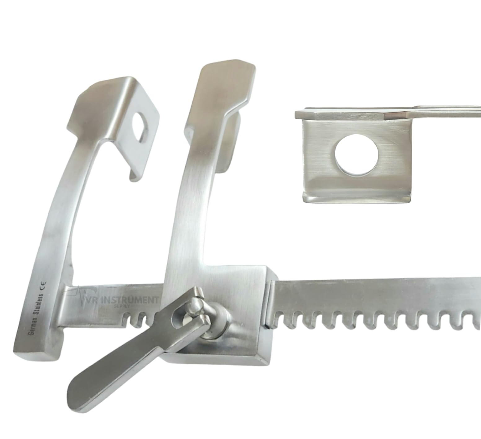 VR Instrument Supply FINOCHIETTO Rib Spreader Veterinary Retractor German Stainless CE 12"