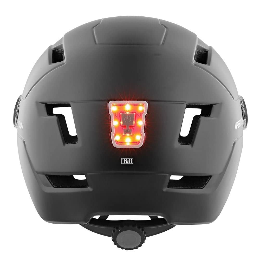 Urban MOOV - Casque de Protection LED Taille L - Noir