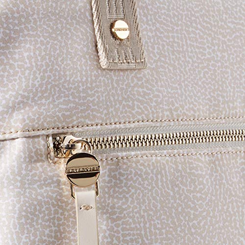 Borbonese Shopping Bag, Borsa Tote Donna, Avorio