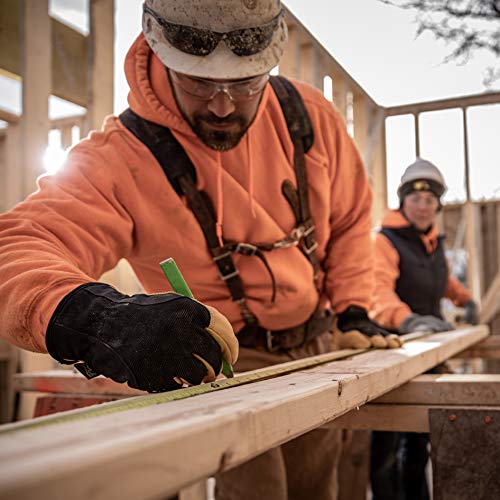 Men's Insulated Hydrahyde Water-Resistant Leather Palm Winter Work Gloves, Large (Wells Lamont 1206) #TOP4