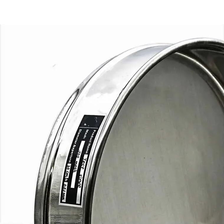 304 Stainless Steel Lab Analysis Sieve - 30cm Diameter, 325 Mesh, 0.045mm Aperture for Accurate Sampling and Inspection