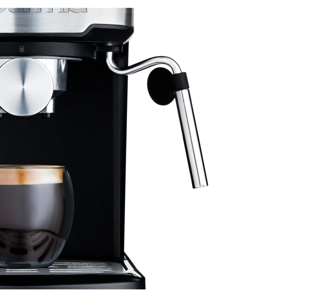 Gourmia 4-in-1 コーヒー＆エスプレッソマシン Gourmia 4 Shot Steam Espresso Maker with Frothing Wand Black