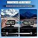 M60 Car Inclinometer for Off-Road SUV Vehicles, MPH KMH GPS Speedometer with Compass, Multifunctional Digital HUD Level Tilt Gauge Angle Slope Meter with Coordinate Display