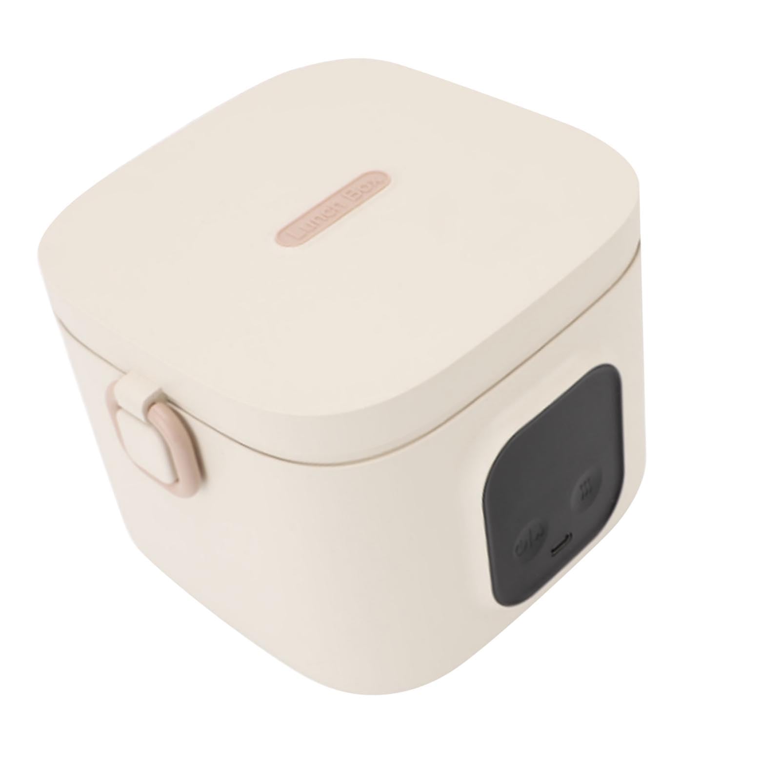 eléctrica calentador de alimentos 500ml 304 acero inoxidable temperatura ajustable calentador de almuerzo portátil recargable