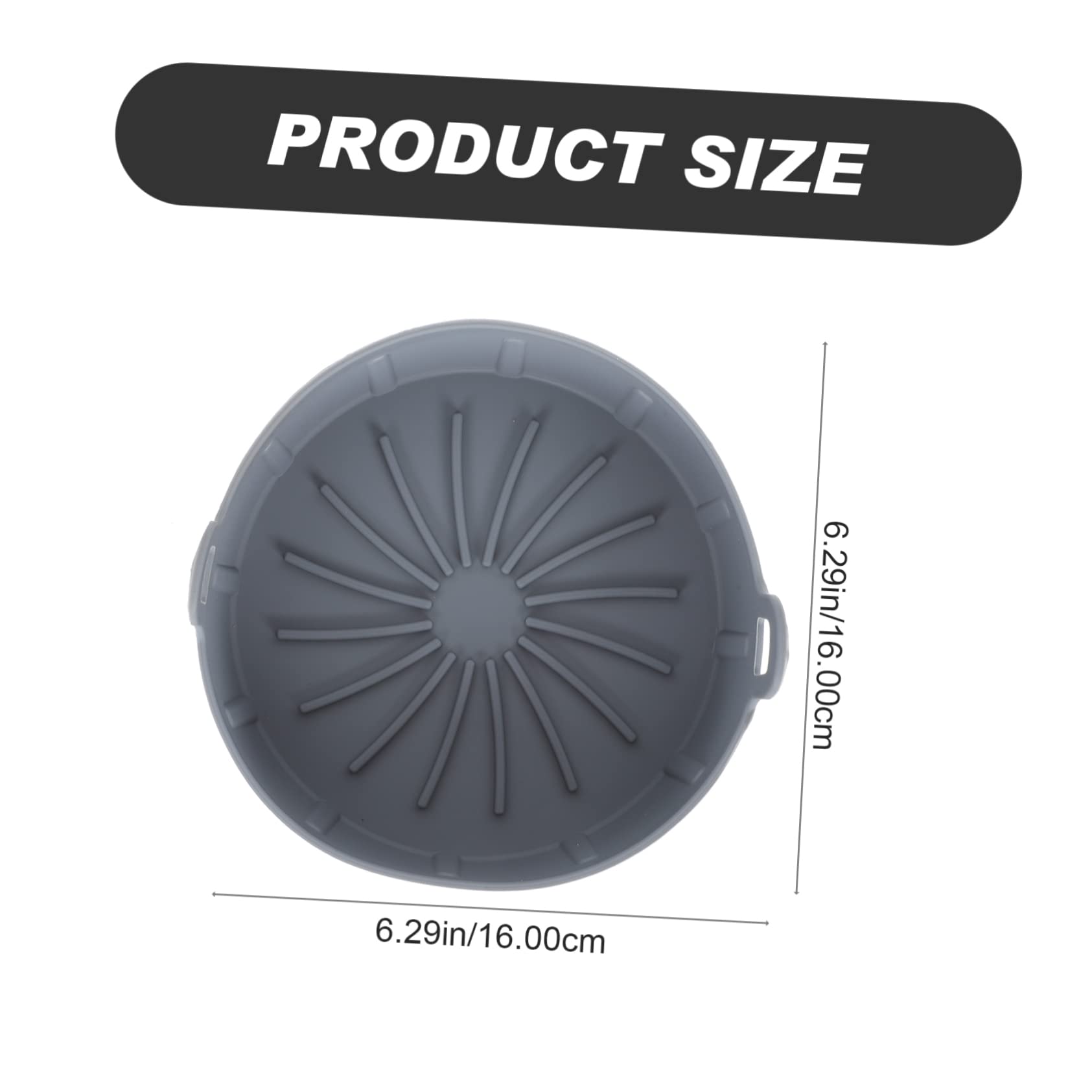 TOPBATHY 2 Pz Cuscinetto Per Friggitrice Ad Aria Accessori Per Friggitrice Ad Aria Supporto Per Friggitrice Rotondo Per Friggere Forno Creatore Padella Grey Gel Di Silice