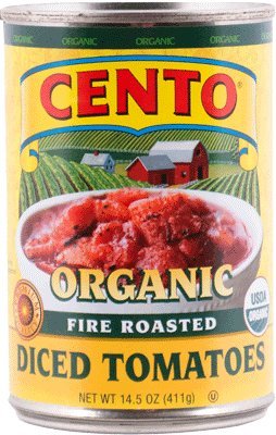 Cento Organic Fire Roasted Diced Tomatoes, Pack of 6