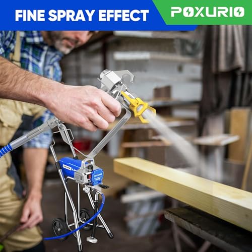 Image of 1200W Airless Paint Sprayer, 3300PSI High Efficiency Paint Sprayer Gun, Fine and Even Painting Effect, Extension Rod, Indoor Paint Sprayer for Home Interior & House Exterior DIY Painting Projects