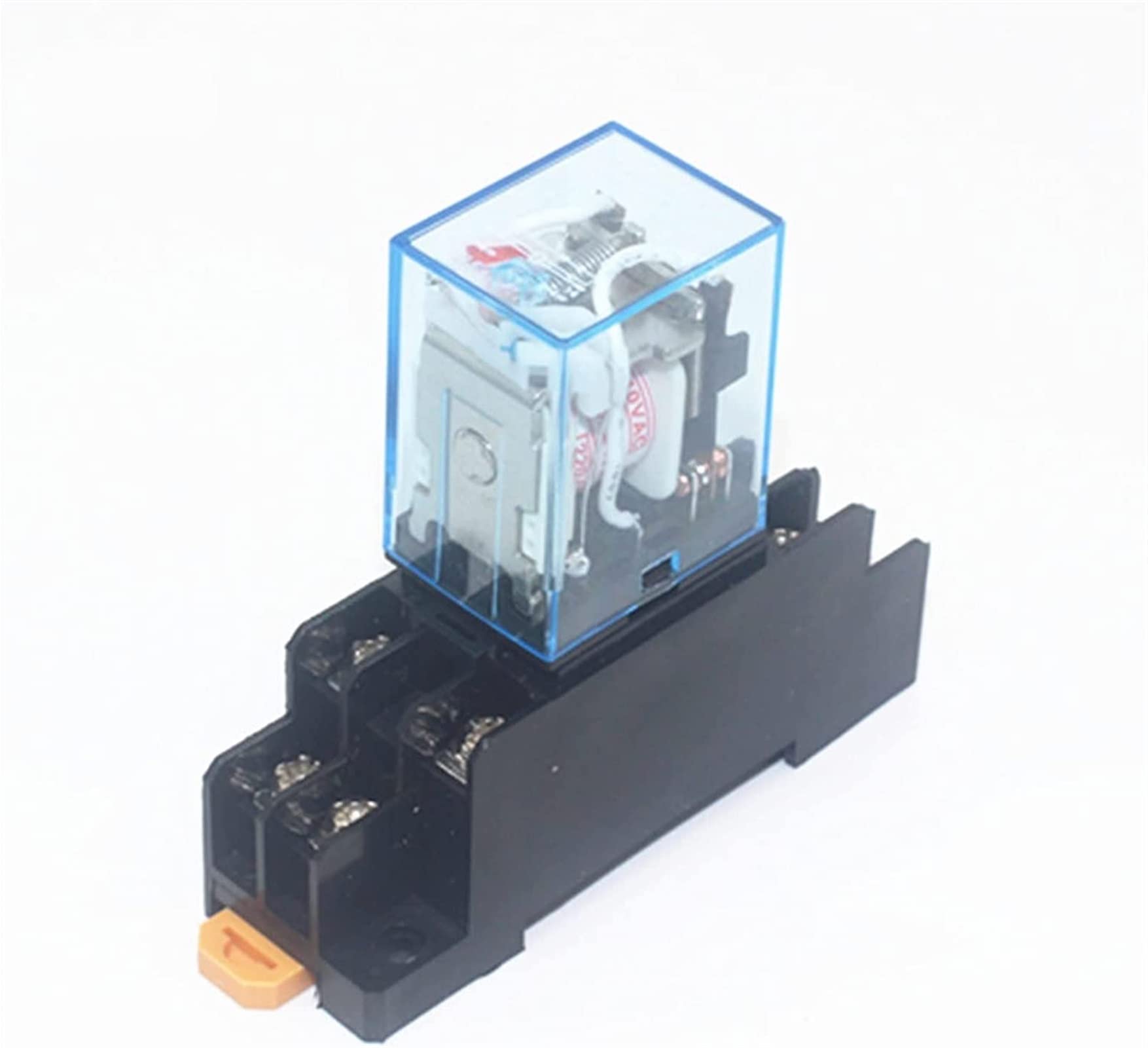 AQHYEBNSR Relay 1set MY2P HH52P MY2NJ Coil General DPDT Mini Electromagnetic Switch with Socket Base LED AC 110V 220V DC12V 24V(DC12V)