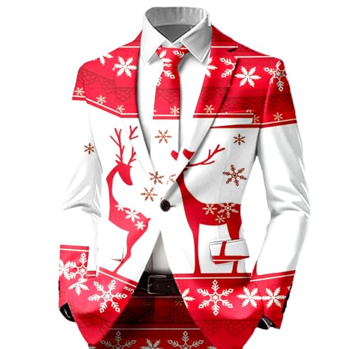 Veste costume homme graphique pour vos soirées de Noël et vacances