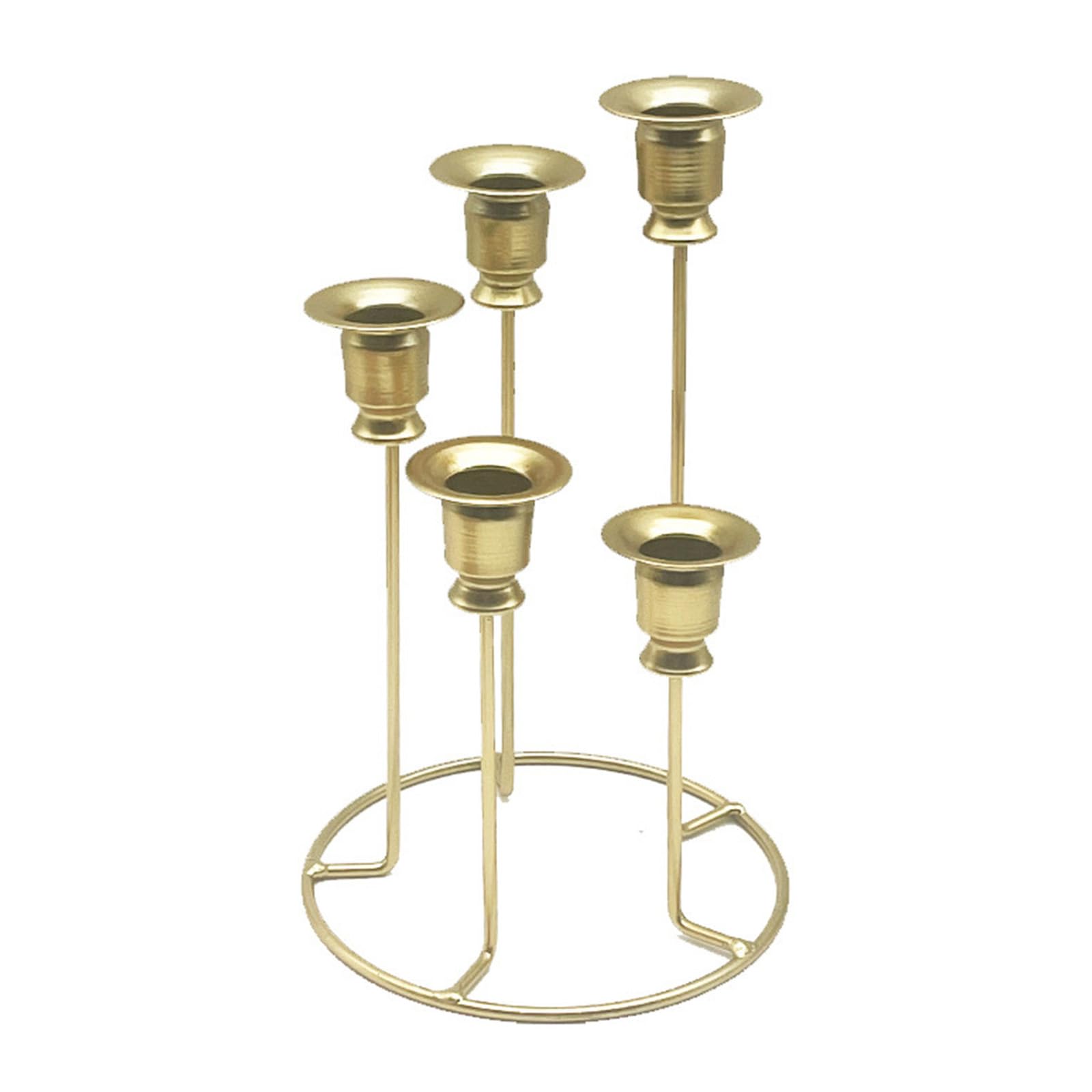 Buxuaaaa Iron Candlestick Candlelights Holder Dinner Wedding Christmas Decors Holder
