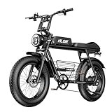 HLOIE Electric Mountain Bike for Adults 1500W Peak 20