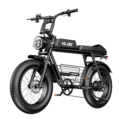 HLOIE Electric Mountain Bike for Adults 1500W Peak 20"×4.0" Inch