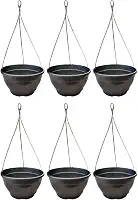 Kit 6 Vaso/cuia Suspenso Para Samambaia e Planta Pendente + Cabo De Aço