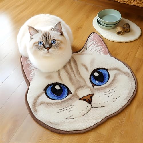 Custom Cat Portrait Pet Rug