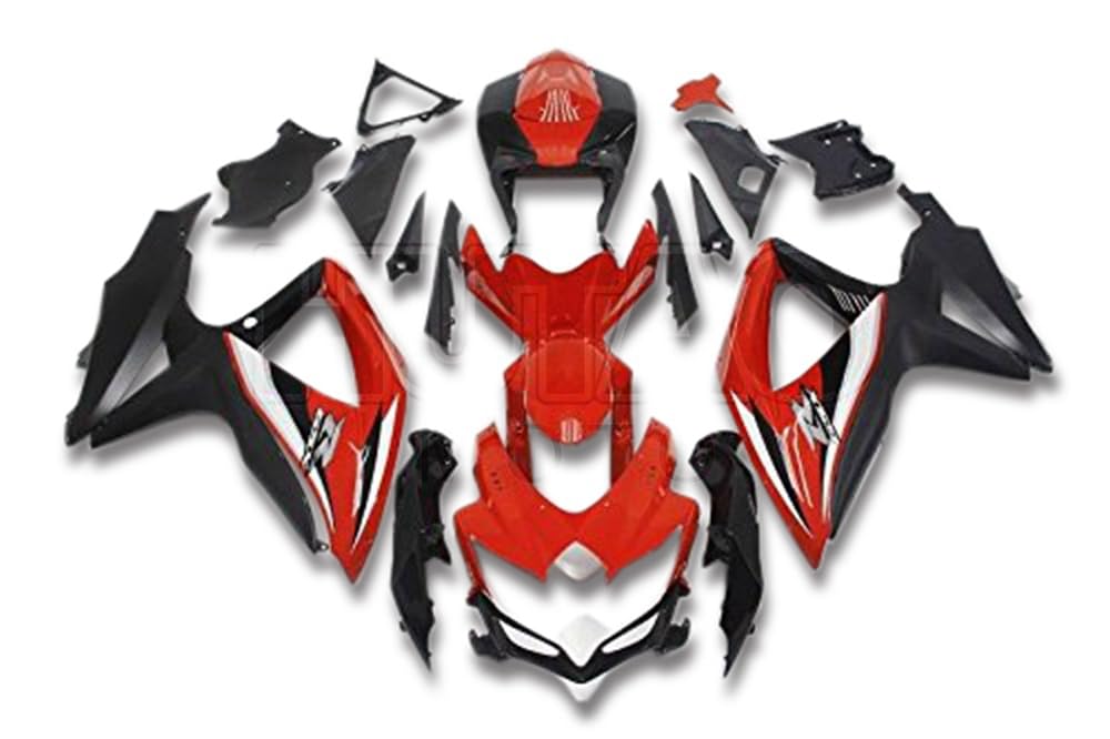 Suzuki GSX-R600/750 K8用 フェアリングキット Amazon.co.jp: レッド ブラックーフェアリング、GSX-R750 GSX-R600 K8