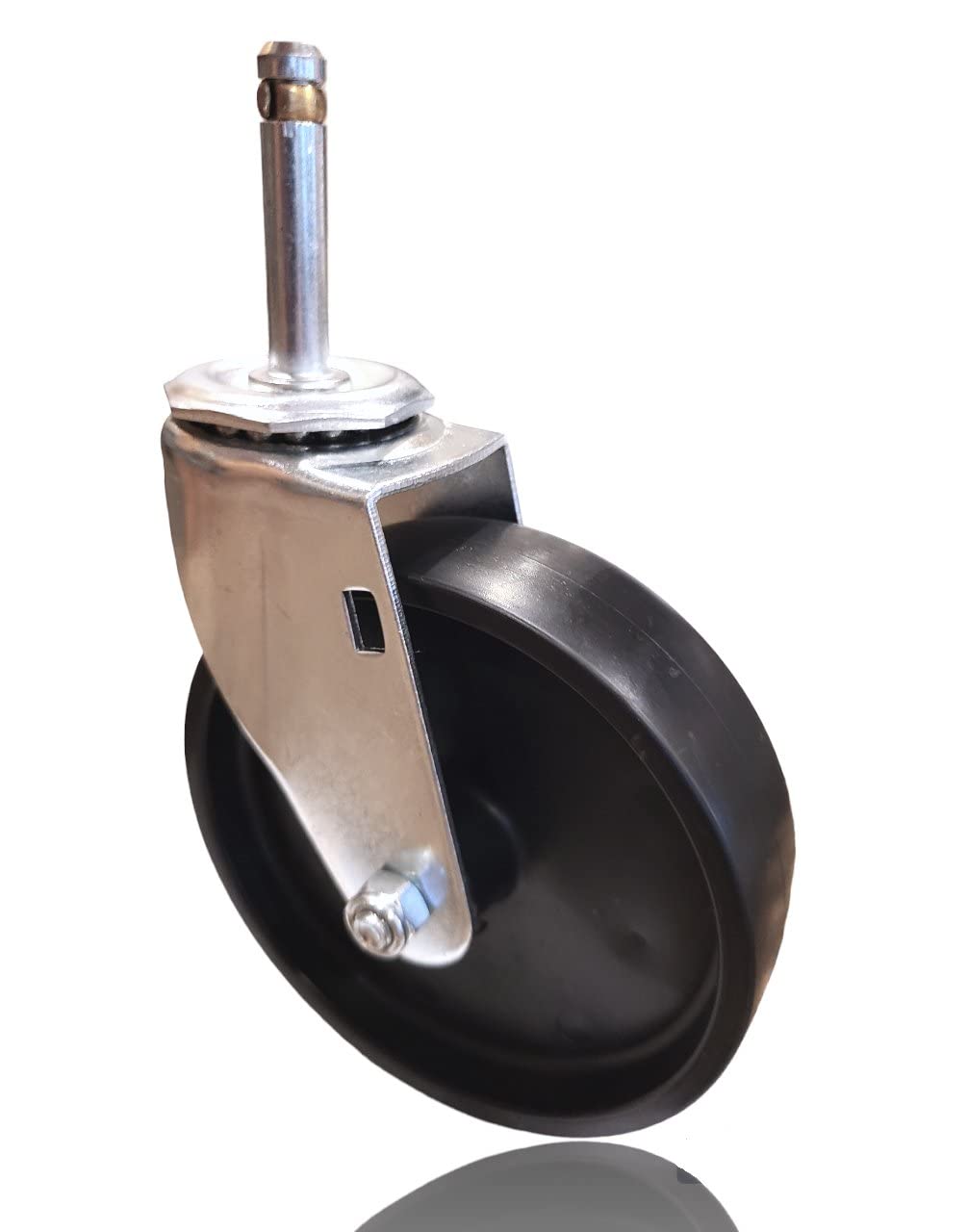 Harper Caster WH35PB 5” X 1 1/4” Stem Caster 7/16” X 2” Stem Polyolefin Wheel Plain Bearing Wheel. Replacement Caster for Harper Composite (Model PGDYK1935P) Convertible Hand Trucks