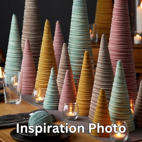 Image of Your Heart's Content Velvet Trees Set of 4 Taupe, Modern Mantel, Luxurious Home Entry, Minimalist, Gift for, Wedding Centerpiece, Valentine Tabletop Tree (Taupe)