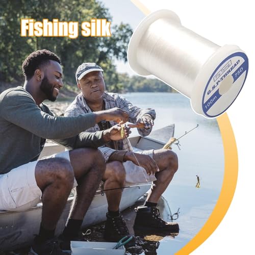 Bohany Corda de pesca de bagre, fio líder de pesca | Corda para amarrar peixes de 100m | Corda forte