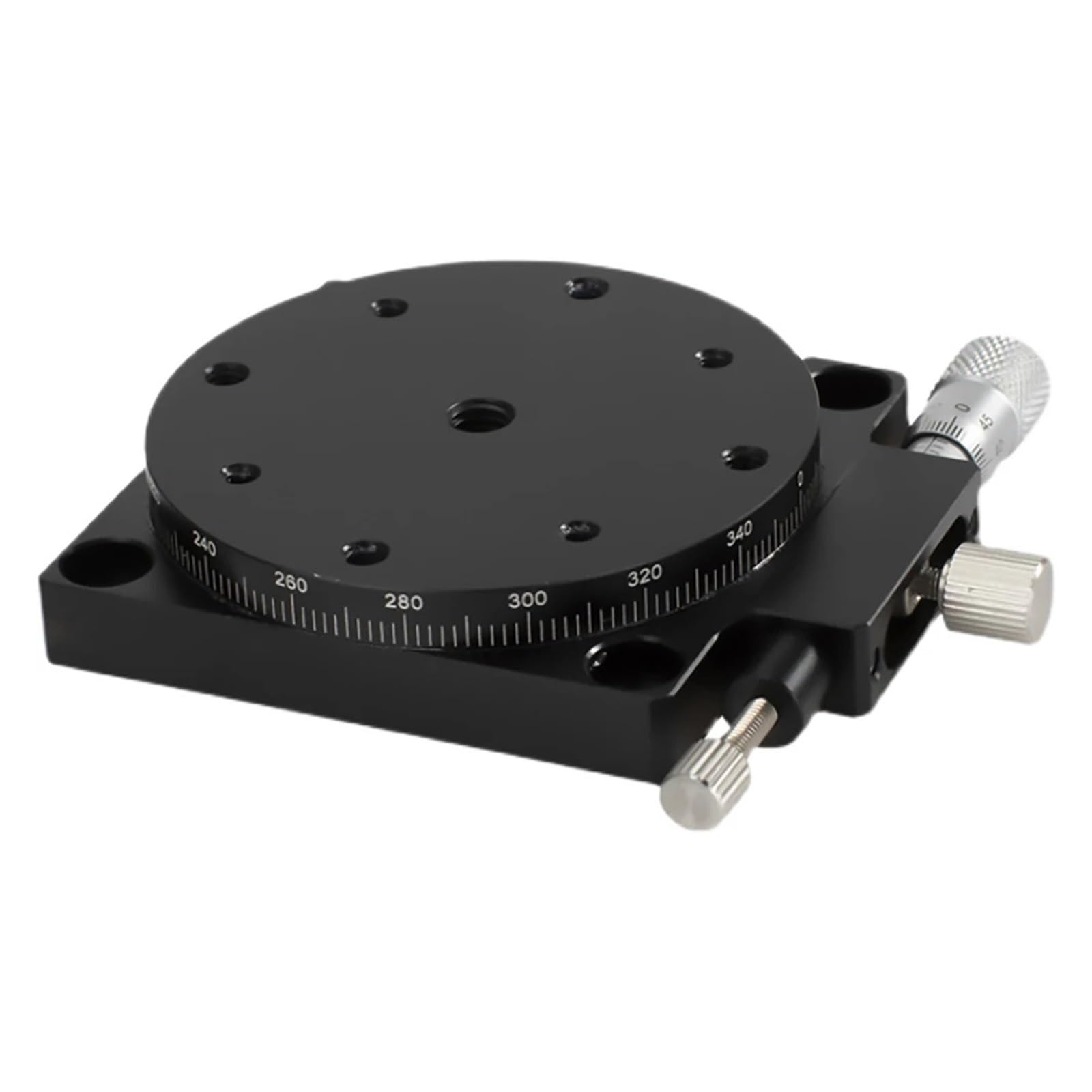 MYXJGNAIY R Axis 90mm RS90-L, Manual Sliding Table 360 Degree Rotation Precision Displacement Angle Adjustment Platform, Optical Micrometer