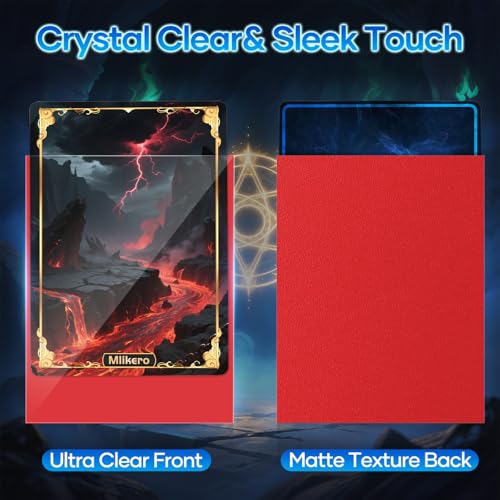 Image of Mlikero 1200 Count Card Sleeves, Matte Magic Card Sleeves, Smooth Shuffle & Tear Resistant, Fit for MTG, TCG, CCG (12 Colors)