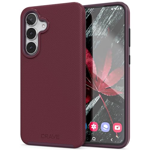 Image of Crave Compatible with Samsung Galaxy S25 FE Case, Shockproof Protection Dual Layer Case for Samsung Galaxy S25 FE (6.7 inch) - Berry