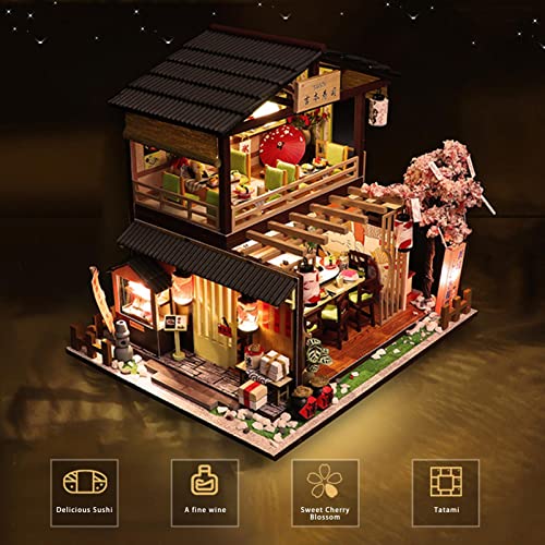 Casa em miniatura, Kit miniatura DIY à poeira, Miniatura casa bonecas faça você mesmo com móveis, ki
