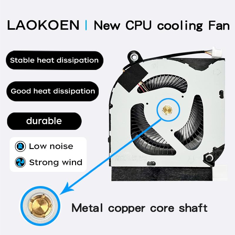 Image of New Replacement Cooling Fans for Acer Nitro 5 AN515-55 AN515-45 AN517-52 AN517-41 AN515-56 AN515-57 AN515-57-55RY AN515-55-50V2 AN515-55-72ST AN515-55-75BM AN515-55-59TA AN515-45-R7WA N20C1 Laptop