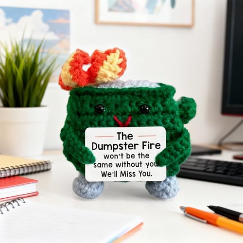 WITTSPOT Retirement Gift for Woman, Men – Crochet Emotional Support Plush – Best Going Away Gifts for Coworkers Women, Coworker Leaving Gifts for Women, Men, Teacher, Nurse by WITTSPOT - Used condition - Image 7