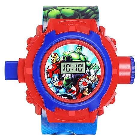 JAI SIYARAM STORE Automatic Projector Wrist Watch with Led Light Digital Display for Kids Boys & Girls with 24 Images Entertainment Toy Best Birthday Christmas Gifts (Avenger) (B0CQH6LZCP) Amazon Price History, Amazon Price Tracker