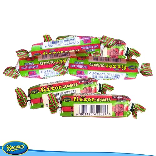 Beacon Fizzer Mini Dubbles - Strawberry & Apple - Tasty Sweets for Adults & Kids - Sweet Gift for All Occasions - 740grams