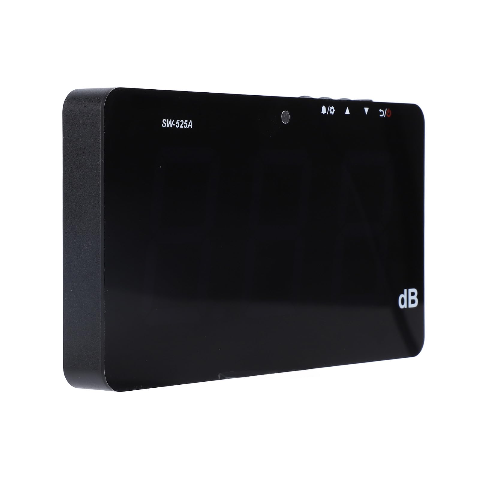 Lector de Decibelios Medidor de Decibelios Montado en la Pared Medidor de Sonido de Decibelios Digital LCD de 9,6 Pulgadas Medidor de Decibeles de Ruido para Colgar en la Pared,