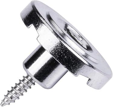 1Pcs Pro 19mm Steel Vintage Round Bass String Tree String Guide Retainer for Fender Precision Jazz Bass Electric Bass Chrome