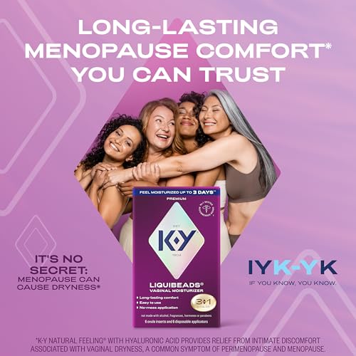 Image of K-Y Liquibeads Silicone-Based Formula 6 Bead Inserts and 6 Applicators Vaginal Moisturizer & Lube for More Comfortable Sex for Men, Women and Couples (3 Pack)