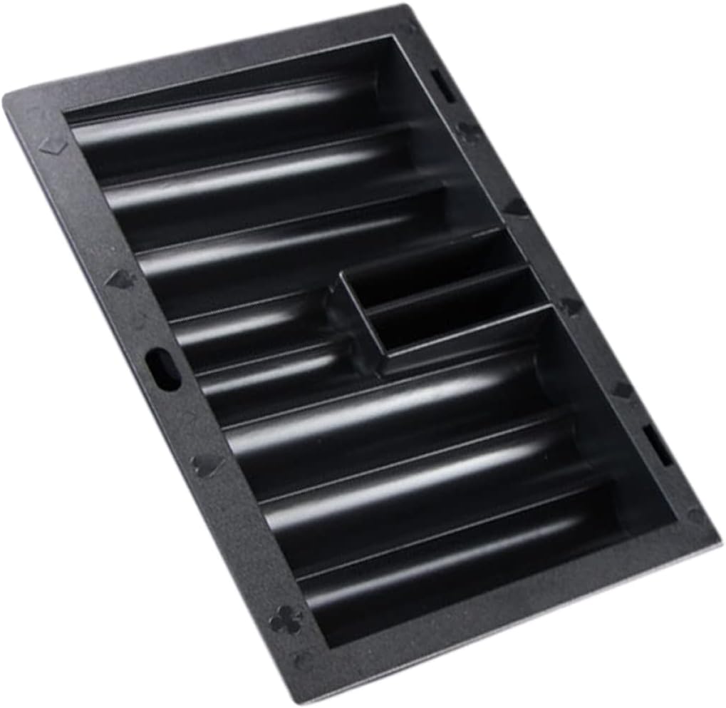 BESPORTBLE Thick Table Poker Chip Tray Poker Chip Table Holder for Organize